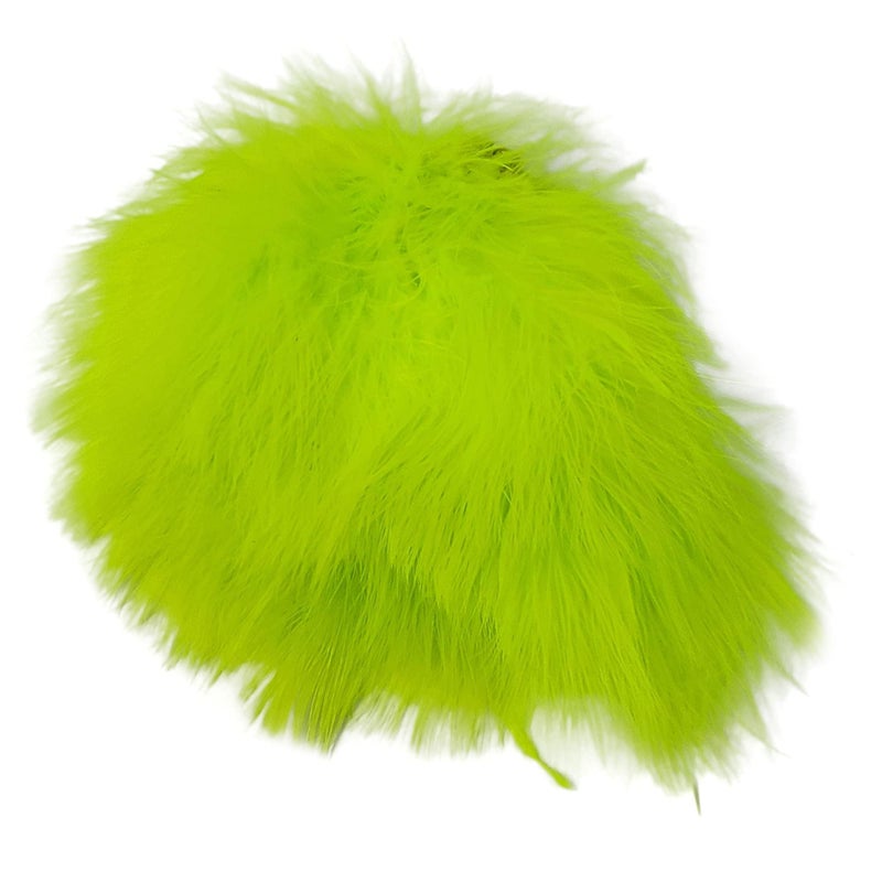 Creative Angler Strung Marabou Bird Feathers for Tying Fly Fishing Flies - Fly Tying Accessories - Perfect Choice for Tail & Wings and Easy to Tie On The Lure - Approximately 0.3 Ounces (Chartreuse) - Image 1